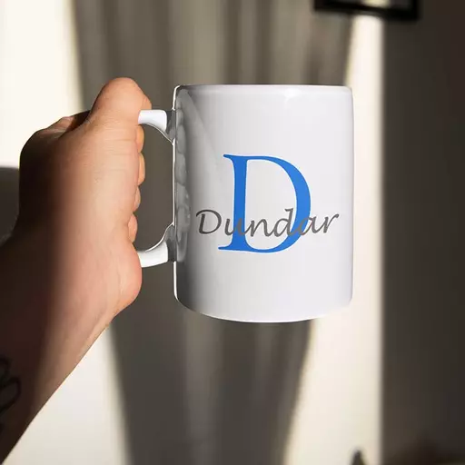 Personalised Name Mug For Him - Initial D & Name