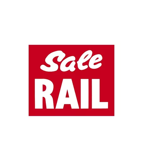 'Sale Rail' Red & White Double Sided Card - 310mm x 255mm