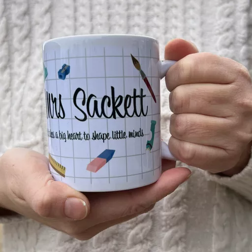 Personalised Teachers Mug - Big Heart