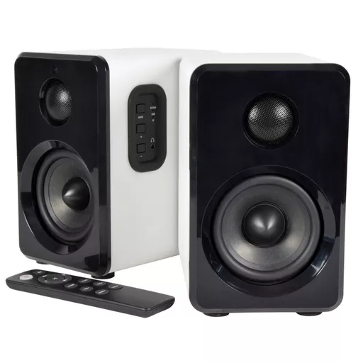 AV Link ABS35WHT Active Bookshelf Speakers - White