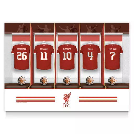 Liverpool FC Dressing Room Poster