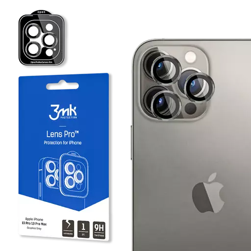 3mk - Lens Protection Pro (Graphite) - For iPhone 13 Pro / 13 Pro Max