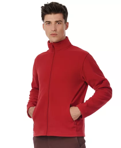 Mens micro fleece full zip jacket on sale