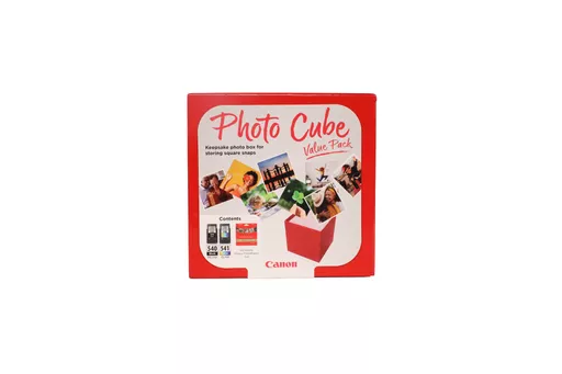 Canon 5225B012/PG-540+CL-541 Printhead cartridge multi pack black / color Cube + Photopaper PP-201 13x13cm 40 sheet 180pg+180pg Pack=2 for Canon Pixma MG 2150/MX 370