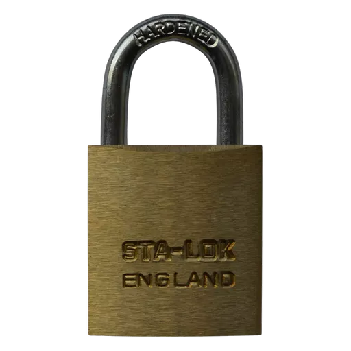 B&G STA-LOCK C Series Brass Open Shackle Padlock - Steel Shackle
