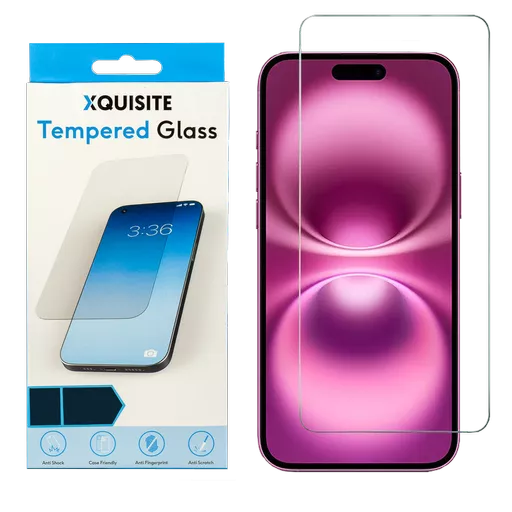 Xquisite 2D Glass - iPhone 16 Plus & iPhone 15 Plus - Clear