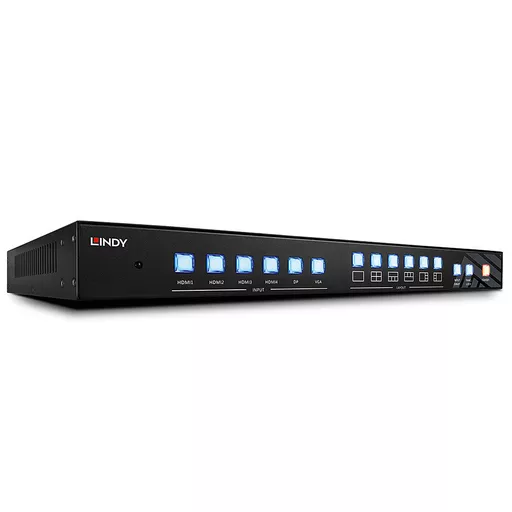 Lindy 6 Port Multi AV to HDMI 2.0 18G Processor Switch