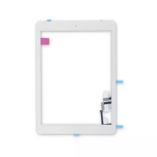 Digitizer Assembly (w/ Home Button installed) (VALUE) (White) - For iPad Air 1 / 5 (2017)