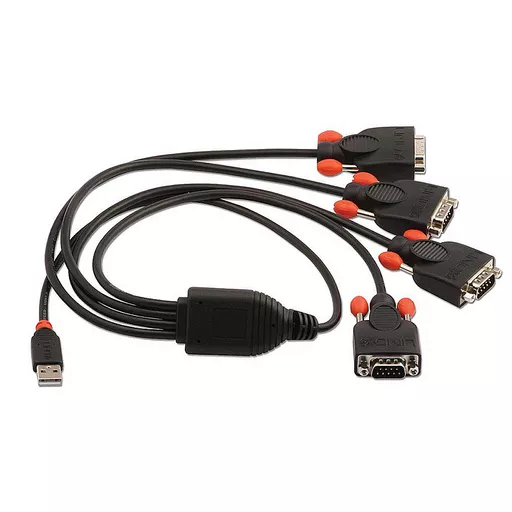 Lindy USB to Serial Converter Lite, 4 Ports