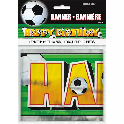 3D Soccer Foil Banner