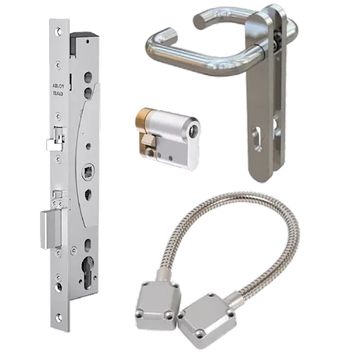 ABLOY EL460 Narrow Stile DIN Electric Lock EN179 Compliant Package 3E