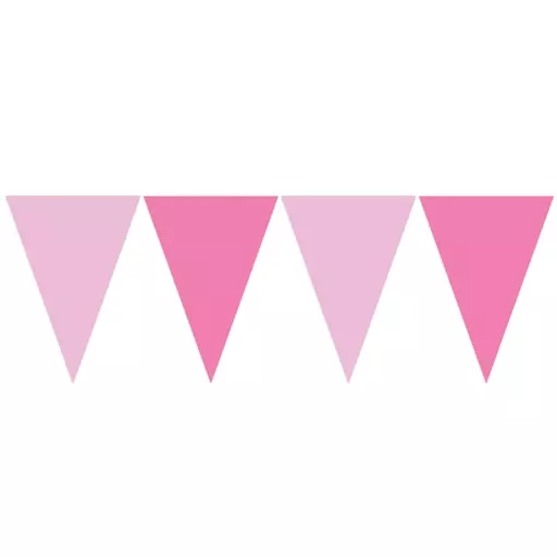 Pink Multi Flag Banner