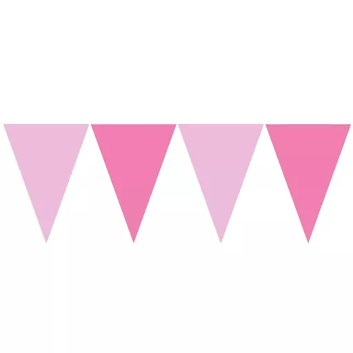 Pink Multi Flag Banner