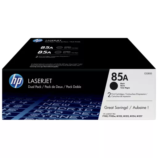 HP CE285AD/85A Toner cartridge black twin pack, 2x1.6K pages/5% Pack=2 for HP Pro P 1100