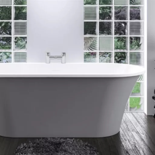 Margravine 1660 x 730 x 570mm Freestanding Bath inc Waste - Grey