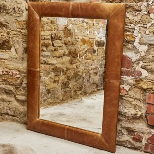 Leather Grand Mirror