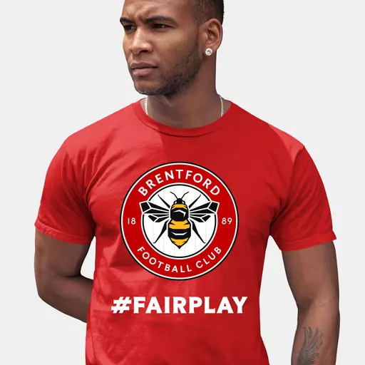 Brentford FC Fair Play Men's T-Shirt - Red