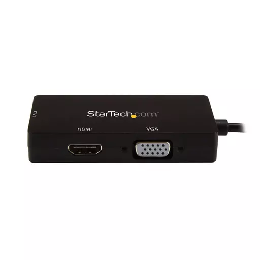 StarTech.com USB-C Multiport Video Adapter - 3-in-1 - 4K 30Hz - Black