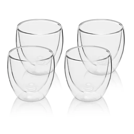 Swan Set of 4 Double-Wall Espresso Glasses 100ml