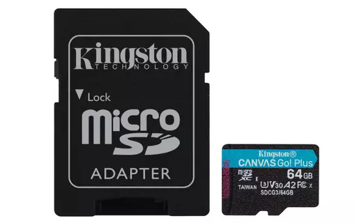 Kingston Technology Canvas Go! Plus 64 GB MicroSD UHS-I Class 10