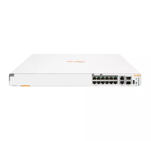 HPE Aruba Instant On 1960 8p 1G Class 4 4p SR1G/2.5G Class 6 PoE 2p 10GBASE-T 2p SFP+ 480W Managed Gigabit Ethernet (10/100/1000) Power over Ethernet (PoE) 1U