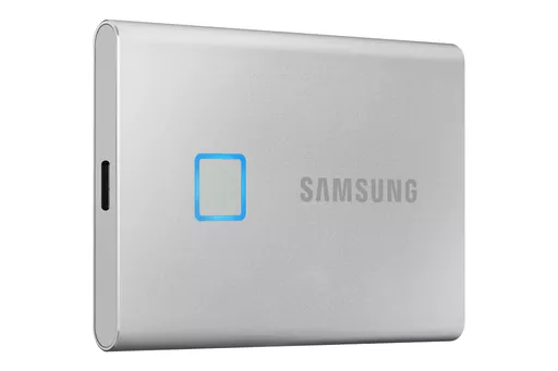 Samsung Portable SSD T7 Touch 1TB - Silver