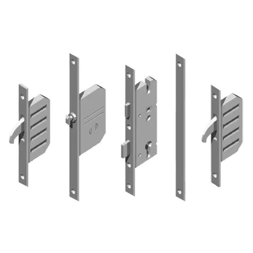 WINKHAUS AV2 EntryGuard Lever Operated Latch & Deadbolt 16mm Flat - 2 Hook