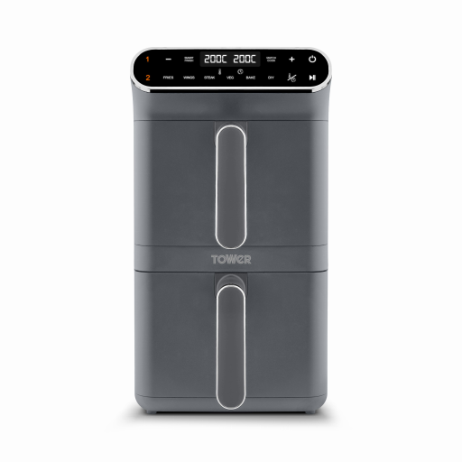 Tower Vortx 11 Litre Dual Layer Air Fryer Graphite from Tower Housewares