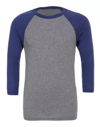 Canvas Unisex 3/4 Sleeve Baseball Tee