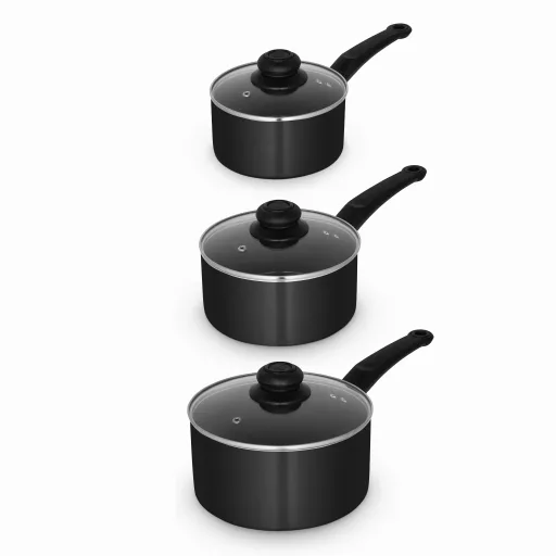 Townhouse 3 Piece Saucepan Set