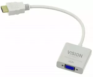Vision TC-HDMIVGA video cable adapter VGA (D-Sub) HDMI Type A (Standard) White