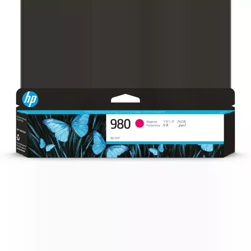 HP D8J08A/980 Ink cartridge magenta, 6.6K pages ISO/IEC 24711 80.5ml for HP OfficeJet X 555