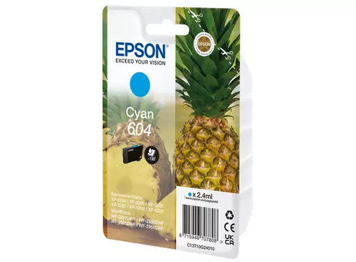 Epson C13T10G24010/604 Ink cartridge cyan, 130 pages 2,4ml for Epson XP-2200