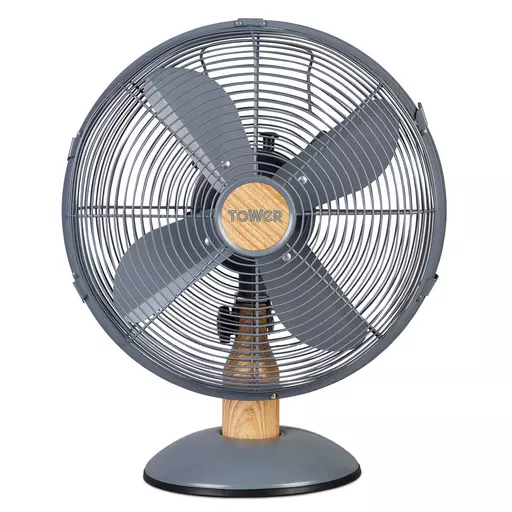 Scandi 12 Inch Metal Desk Fan