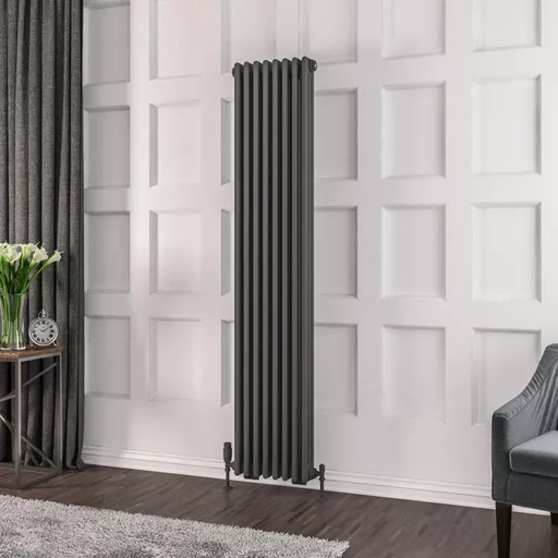 Rivassa 3 Column Rad. 1800x383mm Matt Anthracite