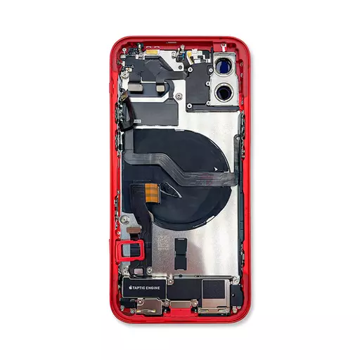 Back Housing With Internal Parts (RECLAIMED) (Grade C Minus) (Red) (No CE Mark) - For iPhone 12