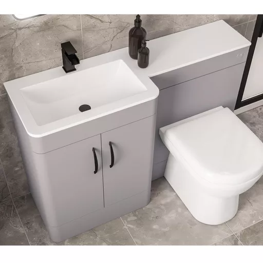 Chaddesley 120cm Polymarble BasinTop LH