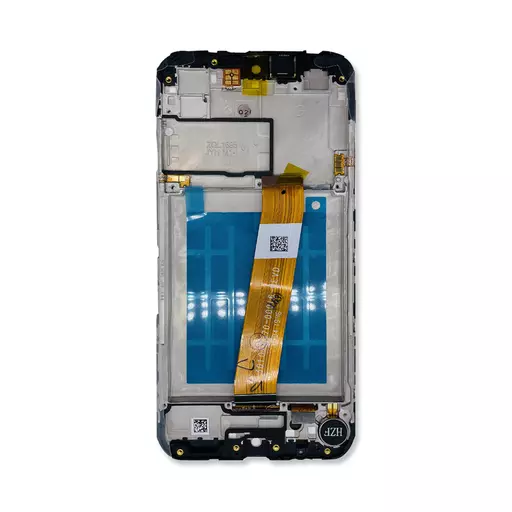 LCD Screen Assembly (With Frame) (Service Pack) (Black) - Galaxy A01 (2020) (A015F)