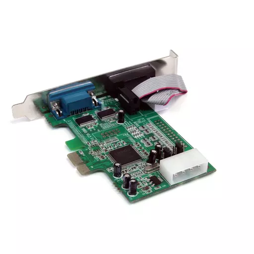 StarTech.com 2-port PCI Express RS232 Serial Adapter Card - PCIe RS232 Serial Host Controller Card - PCIe to Dual Serial DB9 Card - 16550 UART - Expansion Card - Windows & Linux