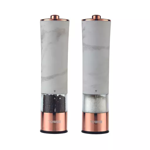 Marble Rose Gold Electric Salt Pepper Mill