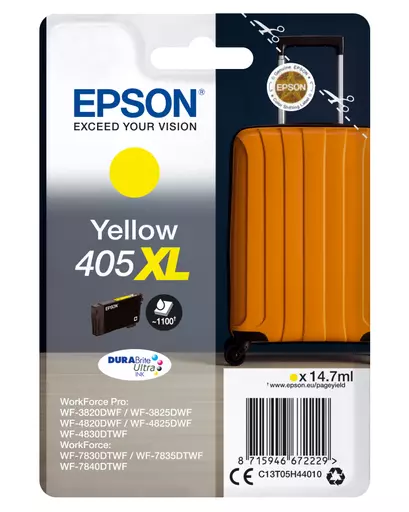 Epson C13T05H44010/405XL Ink cartridge yellow high-capacity, 1.1K pages 14,7ml for Epson WF-3820/7830