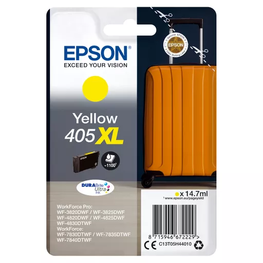 Epson C13T05H44010/405XL Ink cartridge yellow high-capacity, 1.1K pages 14.7ml for Epson WF-3820/7830