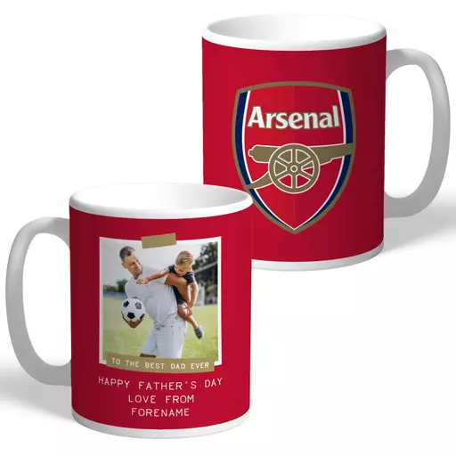 Arsenal FC Best Dad Ever Photo Upload Mug