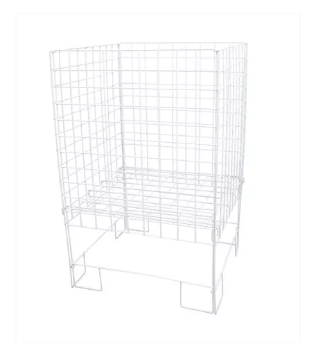 Large White Square Dump Basket - 550mm x 550mm x 740mm