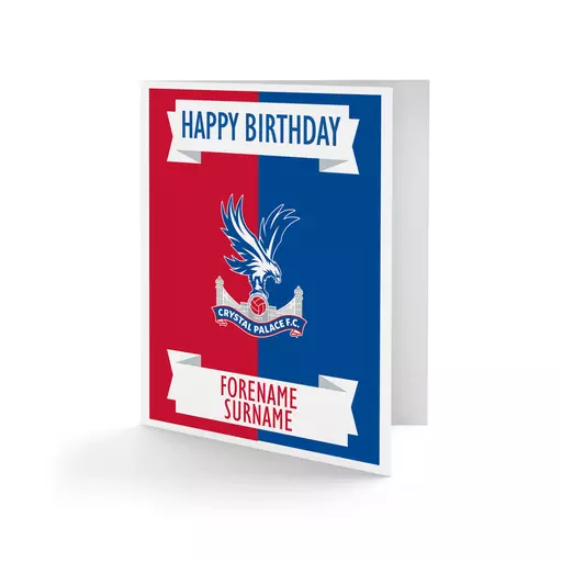 Crystal Palace FC Crest Birthday Card