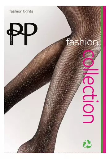 Pretty Polly SPARKLE TIGHTS    Black/Silver