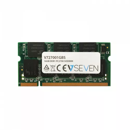 V7 1GB DDR1 PC2700 - 333Mhz SO DIMM Notebook Memory Module - V727001GBS