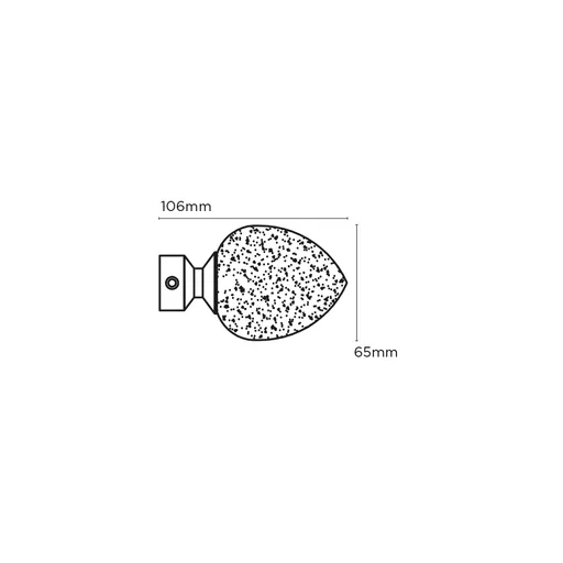 28MM CONTRACT POLE FINIALS