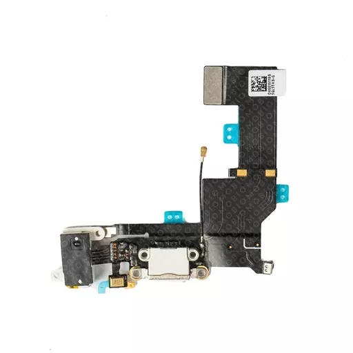 Charging Port Flex Cable (White) (CERTIFIED) - For iPhone SE