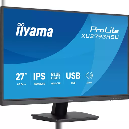 iiyama ProLite 27” IPS technology panel with USB hub and 100Hz refresh rate